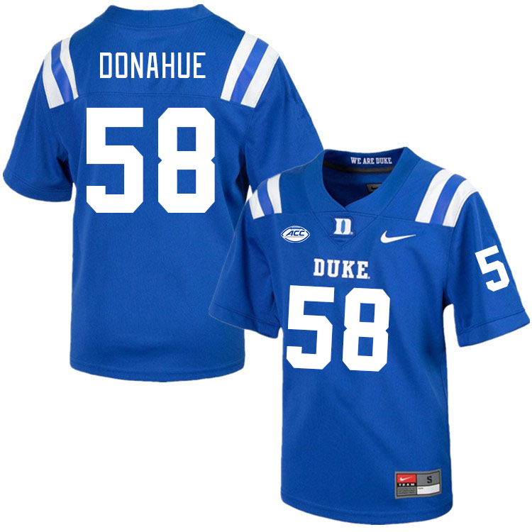 Men #58 Casey Donahue Duke Blue Devils College Football Jerseys Stitched-Royal
